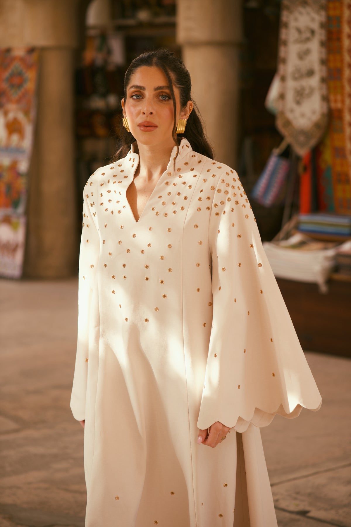 KAFTAN DRESS 2-Beige