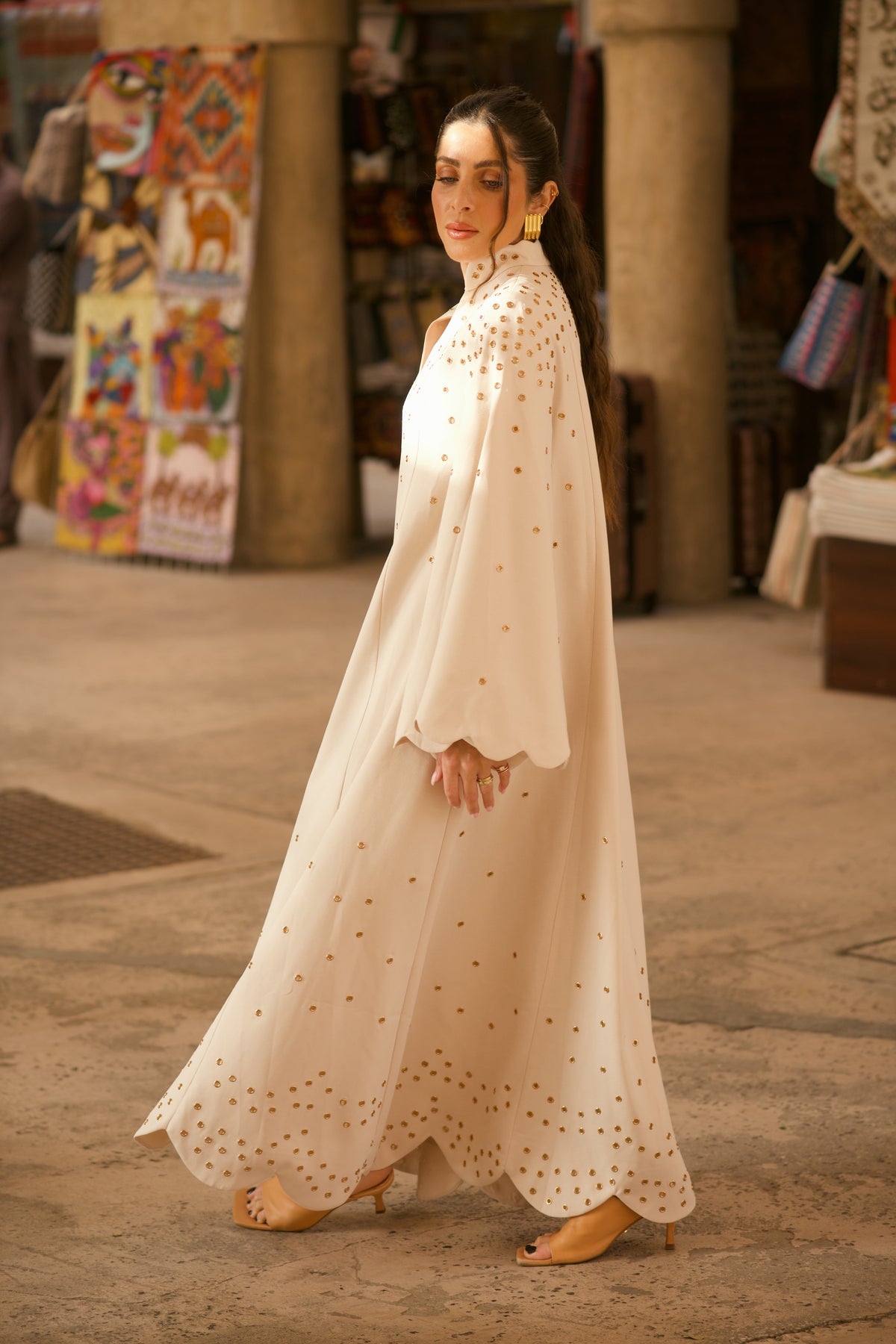 KAFTAN DRESS 2-Beige